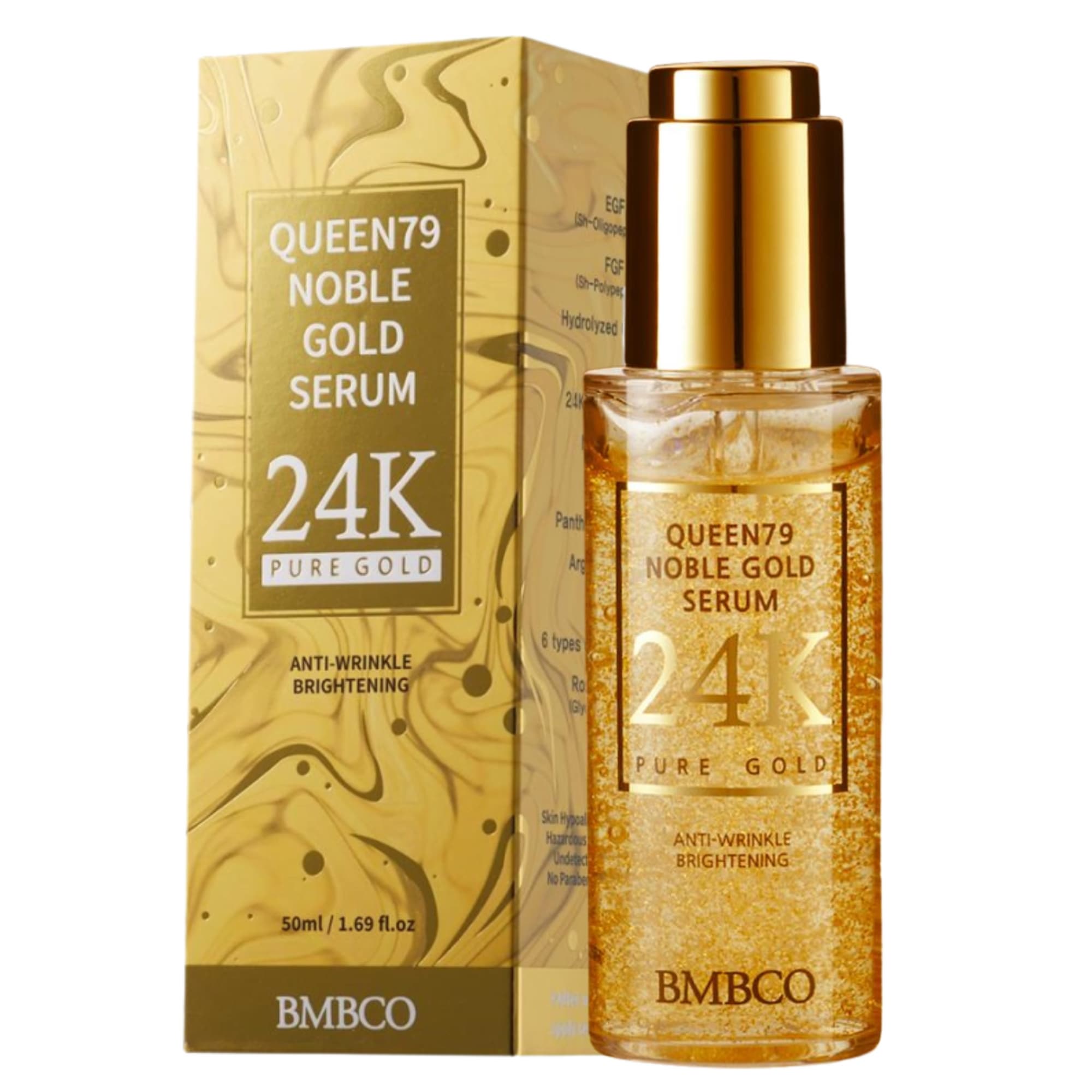 _BMBCO_ 24K Gold Collagen Serum K_Beauty Anti_Aging EGF _ Peptides Face Serum for Brightening